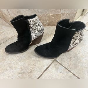 Very Volatile wedge booties. EUC!